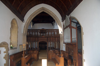 The interior looking west March 2011